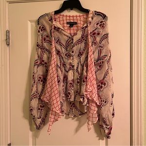 Express patterned blouse